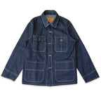 13オンス ヒッコリーデニム カバーオールジャケット/ Hickory Coverall Jacket 【Amber Threads】