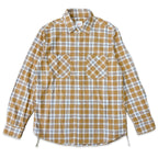 先染めコットン チェックフランネルワークシャツ / Cotton Flannel Check Shirt 【Amber Threads】