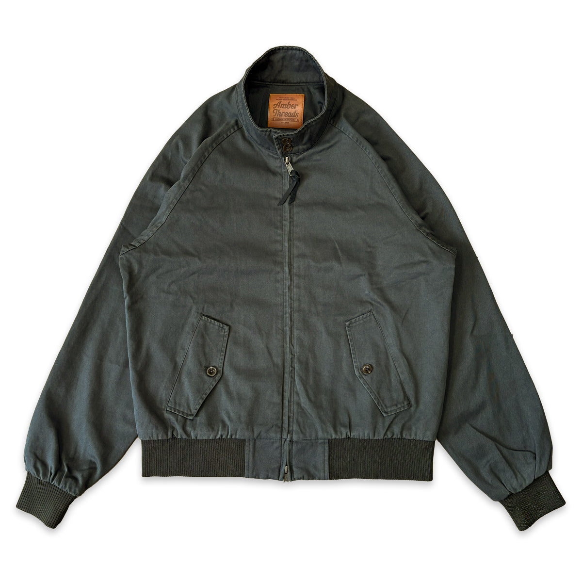 ヘビーウェイトコットンツイル ハリントンジャケット / AT Harrington Jacket 【Amber Threads】