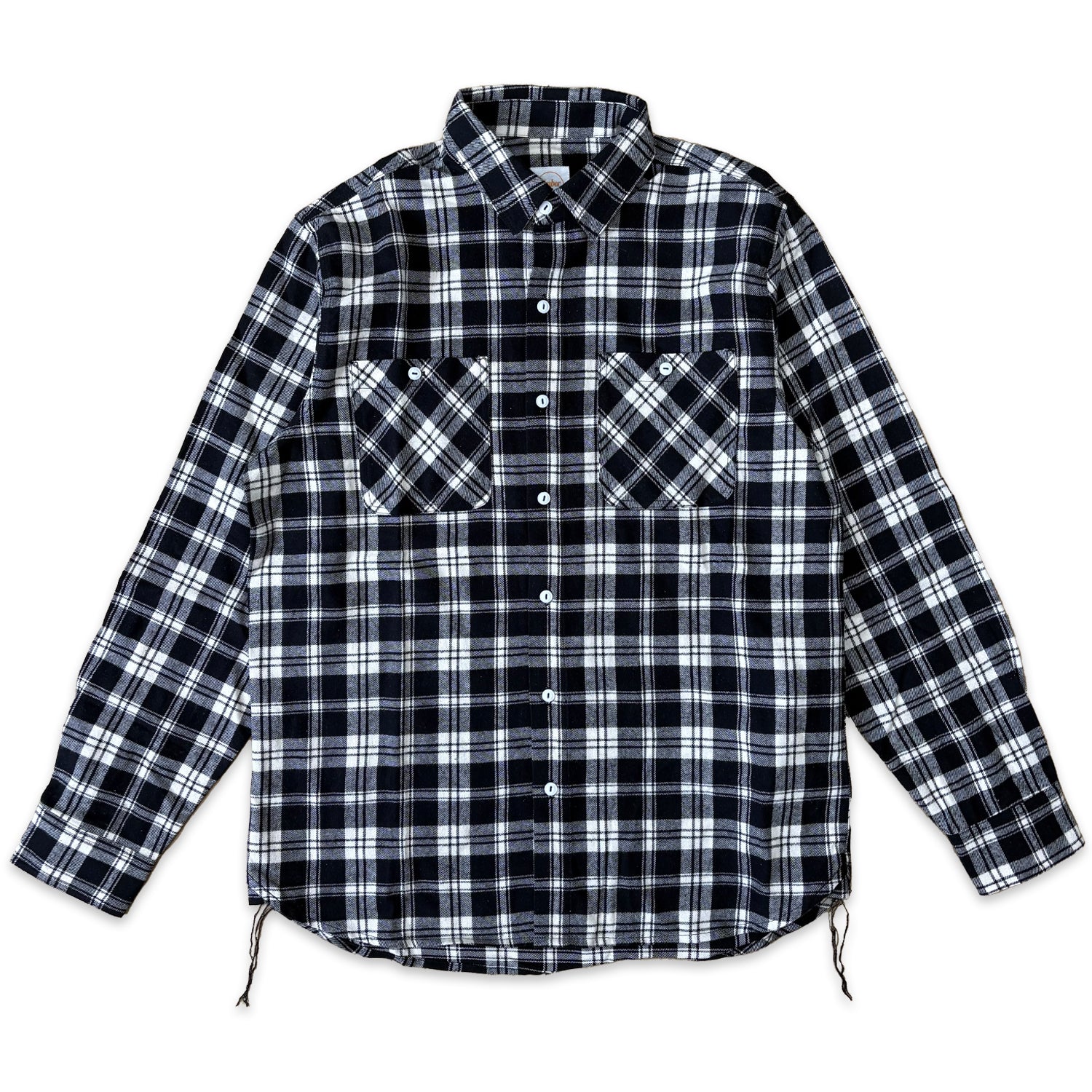 先染めコットン チェックフランネルワークシャツ / Cotton Flannel Check Shirt 【Amber Threads】