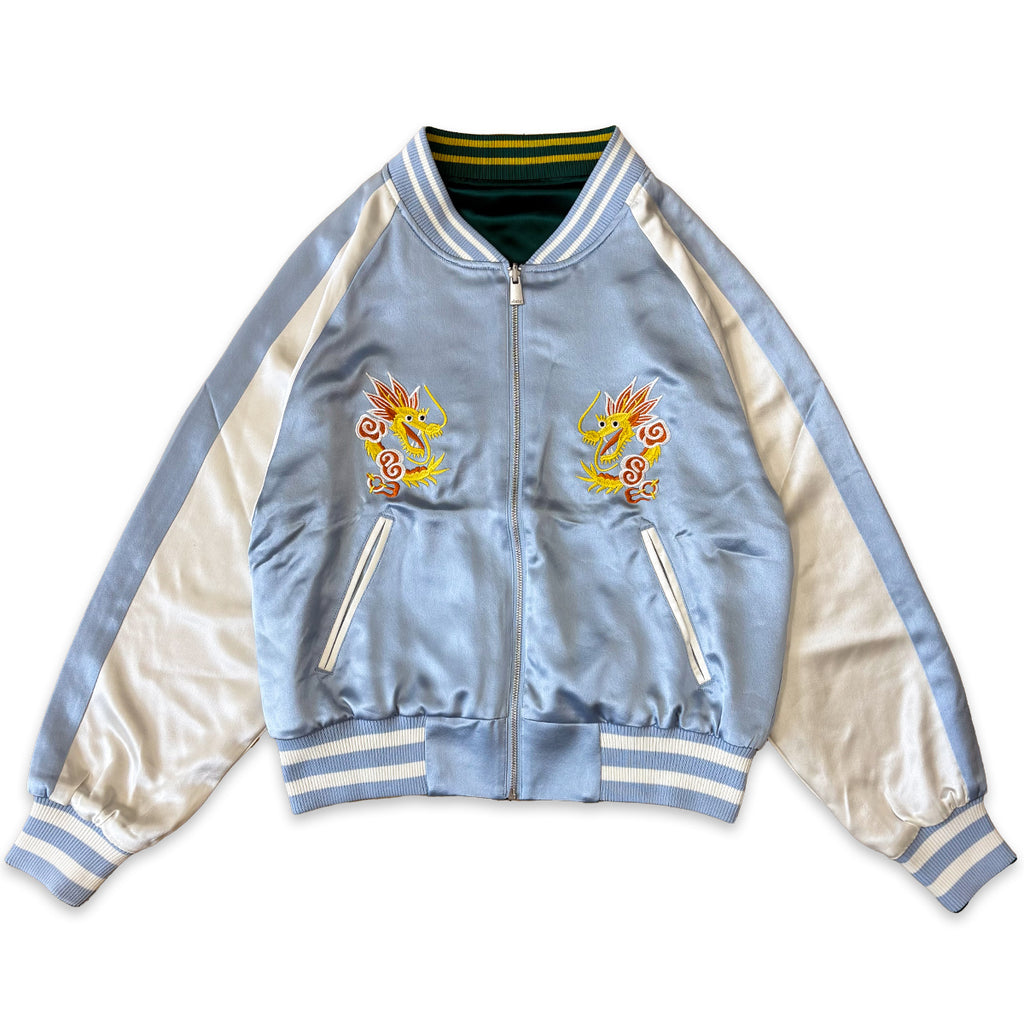 アセテートサテン リバーシブル スーベニアジャケット 鷲 龍 / Reversible Souvenir Jacket 【Amber Threads】