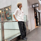 エンブレムプリント 半袖ポロシャツ / S/S Patch Polo Shirt【Amber Street】