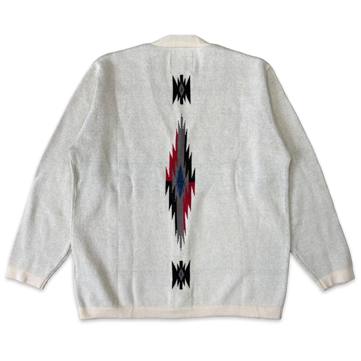 ネイティブ柄 コットンニットカーディガン / Native Cotton Knit Cardigan 【Amber Threads】