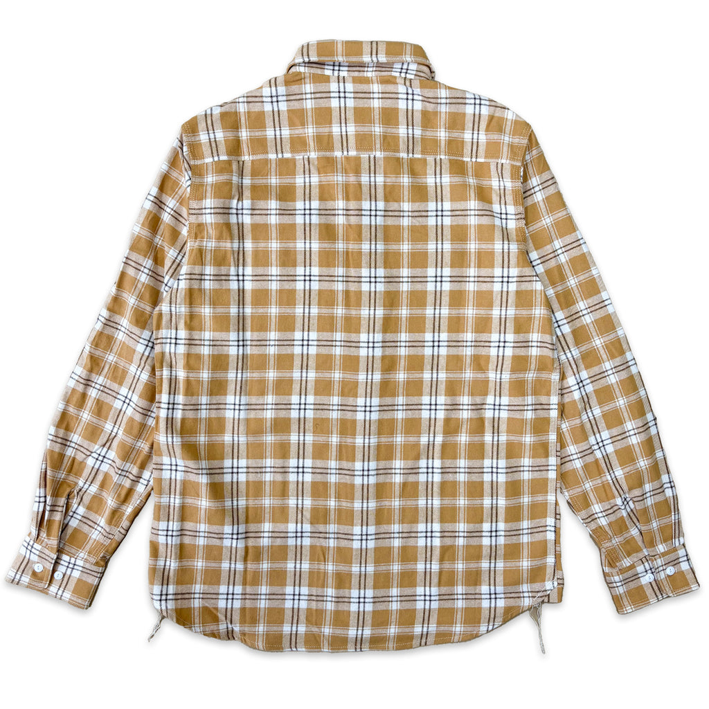 先染めコットン チェックフランネルワークシャツ / Cotton Flannel Check Shirt 【Amber Threads】