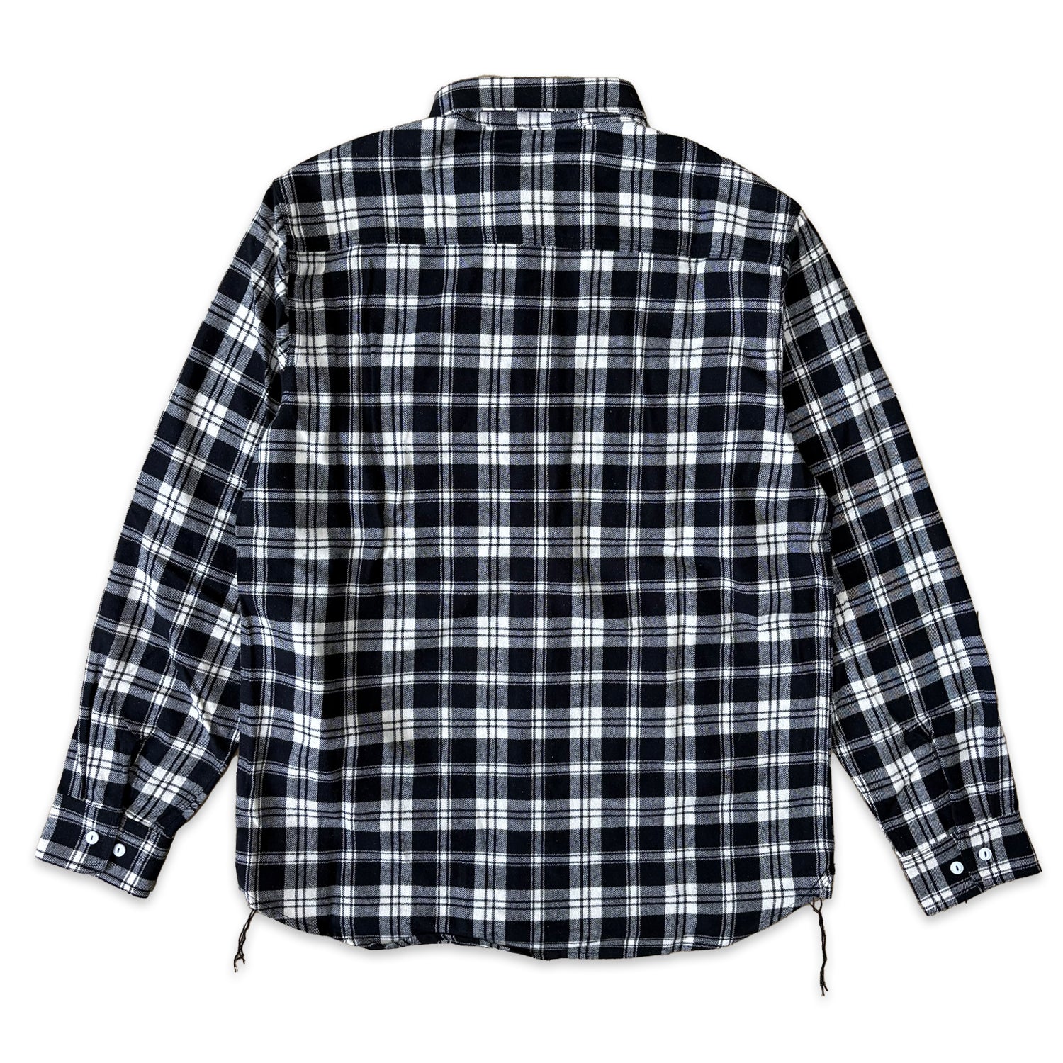 先染めコットン チェックフランネルワークシャツ / Cotton Flannel Check Shirt 【Amber Threads】