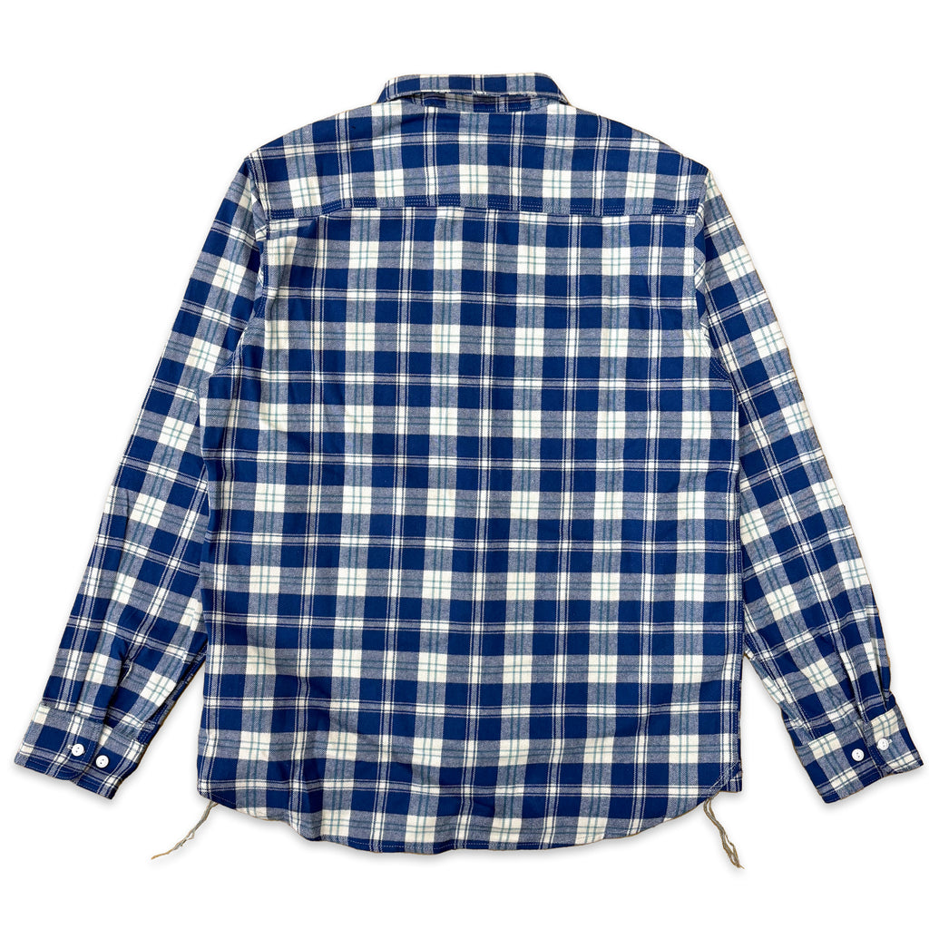 先染めコットン チェックフランネルワークシャツ / Cotton Flannel Check Shirt 【Amber Threads】