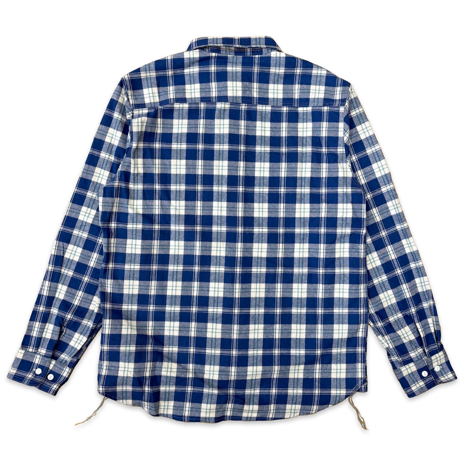 先染めコットン チェックフランネルワークシャツ / Cotton Flannel Check Shirt 【Amber Threads】