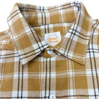 先染めコットン チェックフランネルワークシャツ / Cotton Flannel Check Shirt 【Amber Threads】