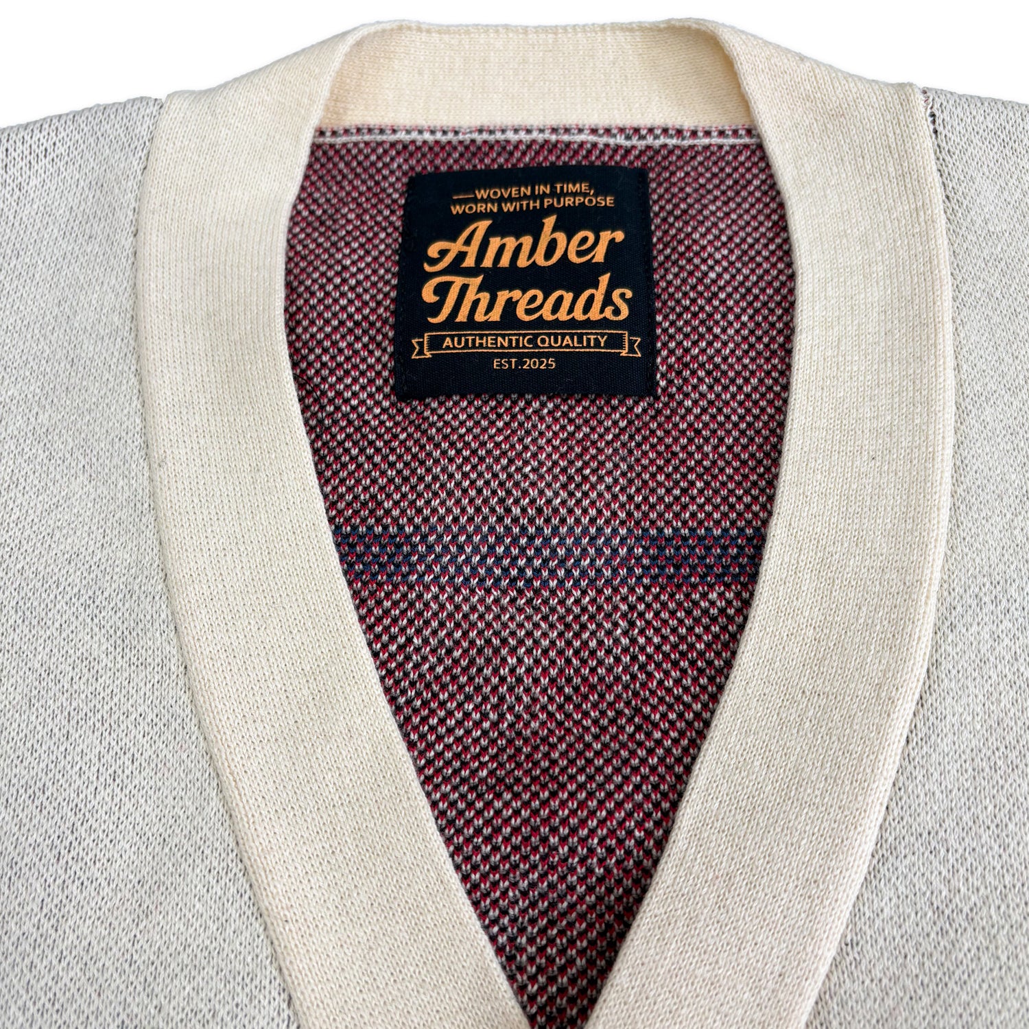 ネイティブ柄 コットンニットカーディガン / Native Cotton Knit Cardigan 【Amber Threads】