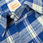 先染めコットン チェックフランネルワークシャツ / Cotton Flannel Check Shirt 【Amber Threads】