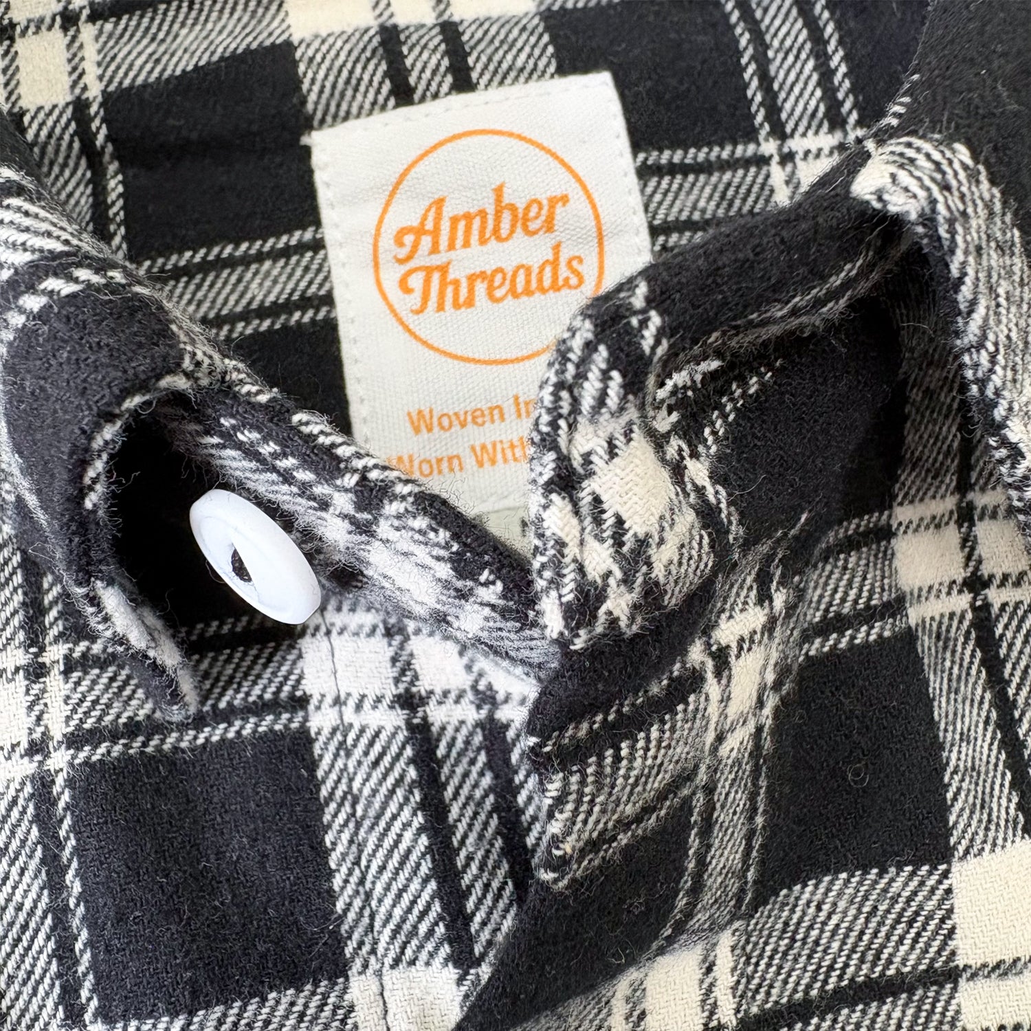 先染めコットン チェックフランネルワークシャツ / Cotton Flannel Check Shirt 【Amber Threads】