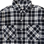 先染めコットン チェックフランネルワークシャツ / Cotton Flannel Check Shirt 【Amber Threads】