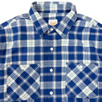 先染めコットン チェックフランネルワークシャツ / Cotton Flannel Check Shirt 【Amber Threads】