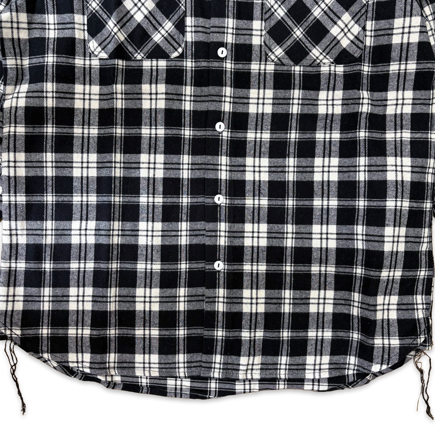 先染めコットン チェックフランネルワークシャツ / Cotton Flannel Check Shirt 【Amber Threads】