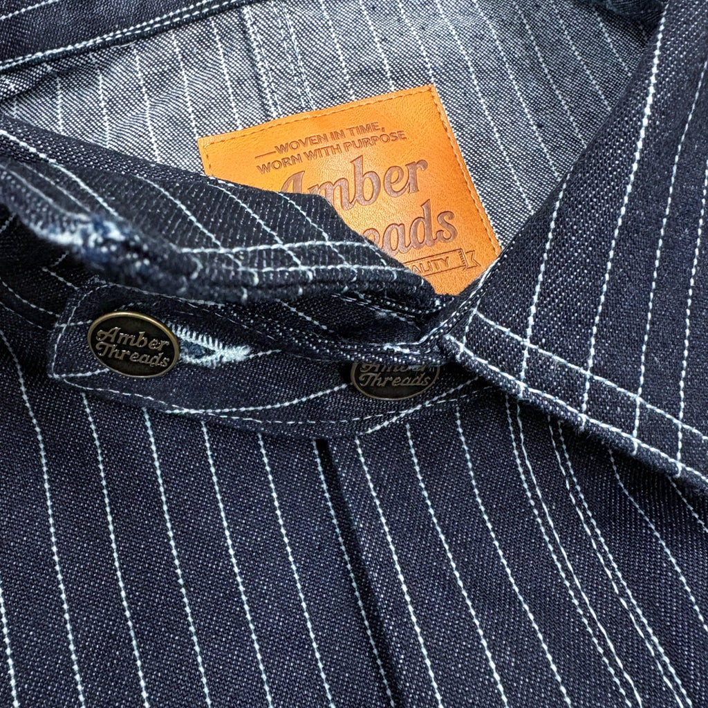 13オンス ヒッコリーデニム カバーオールジャケット/ Hickory Coverall Jacket 【Amber Threads】