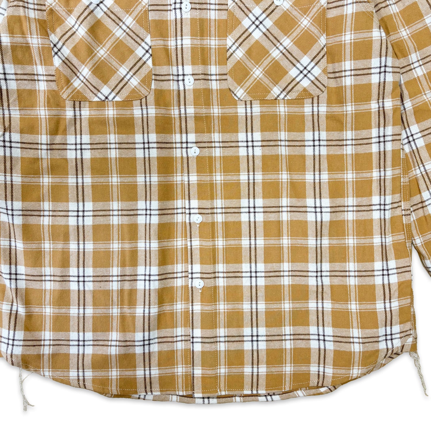 先染めコットン チェックフランネルワークシャツ / Cotton Flannel Check Shirt 【Amber Threads】