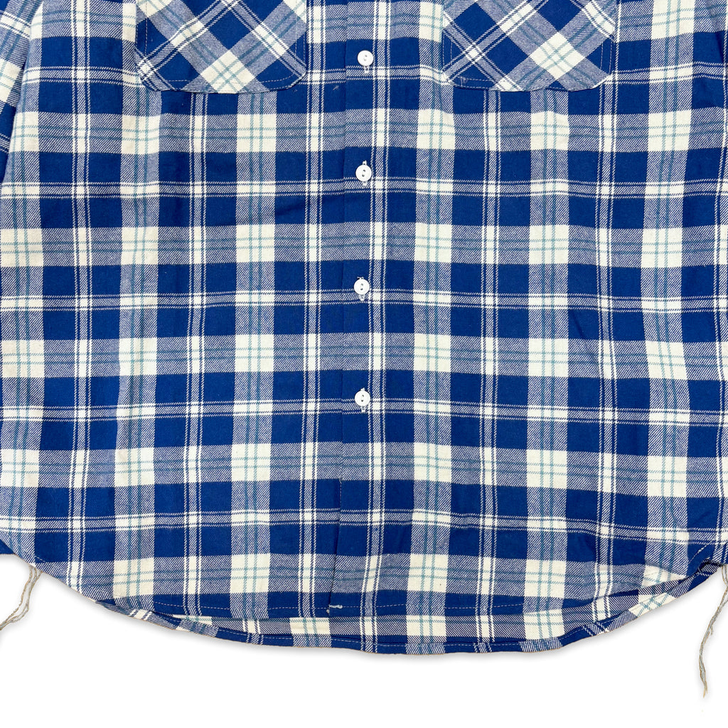 先染めコットン チェックフランネルワークシャツ / Cotton Flannel Check Shirt 【Amber Threads】