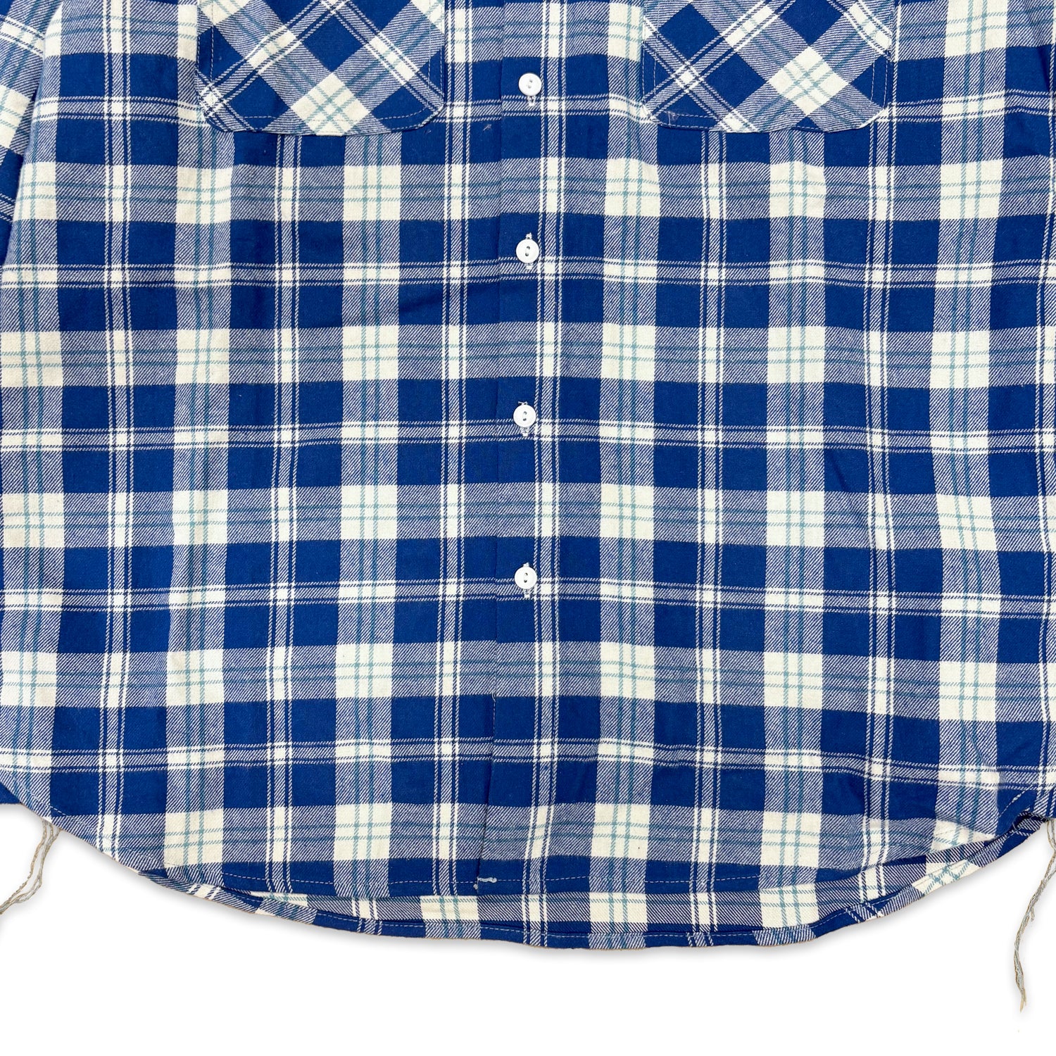 先染めコットン チェックフランネルワークシャツ / Cotton Flannel Check Shirt 【Amber Threads】