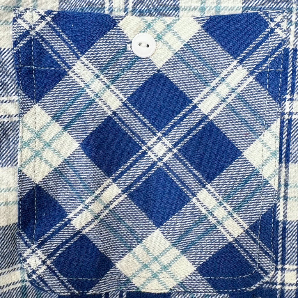 先染めコットン チェックフランネルワークシャツ / Cotton Flannel Check Shirt 【Amber Threads】