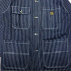 13オンス ヒッコリーデニム カバーオールジャケット/ Hickory Coverall Jacket 【Amber Threads】