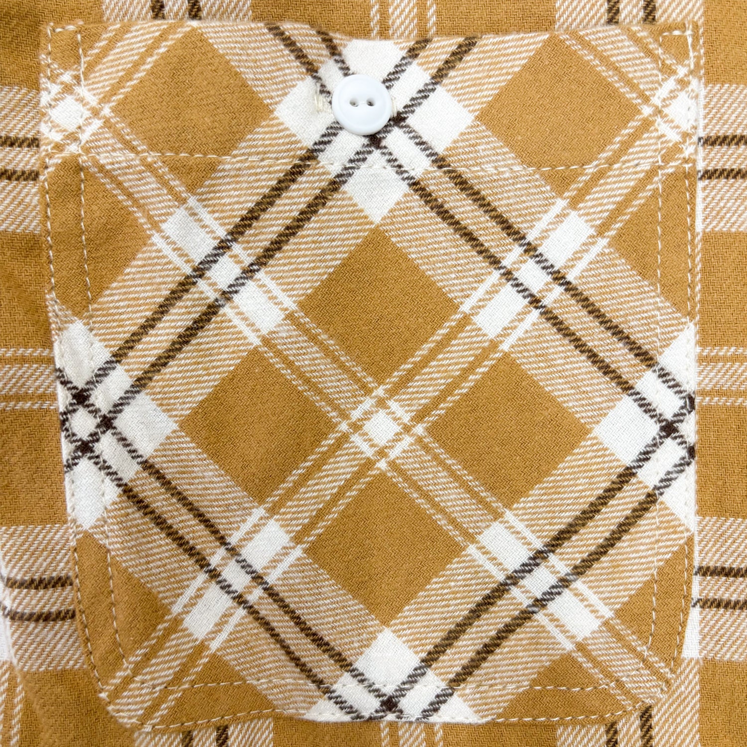 先染めコットン チェックフランネルワークシャツ / Cotton Flannel Check Shirt 【Amber Threads】