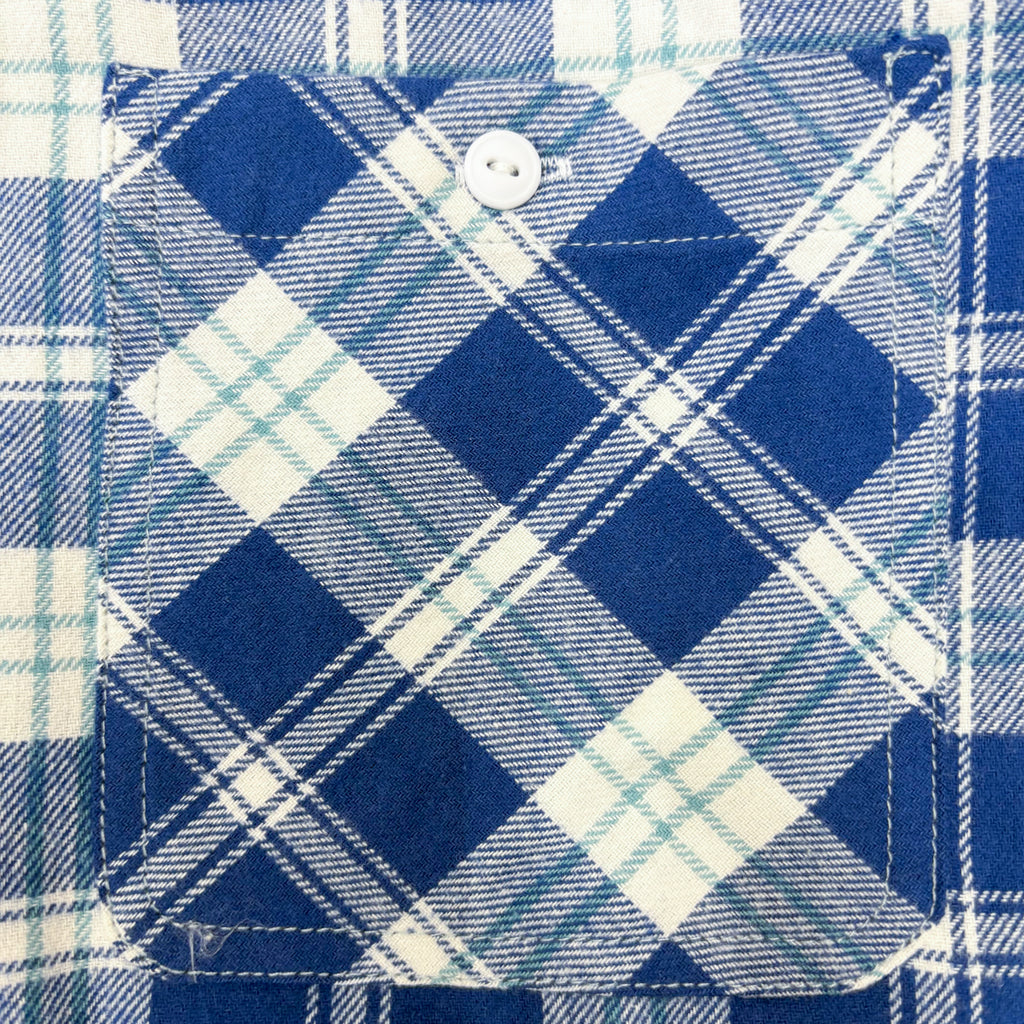 先染めコットン チェックフランネルワークシャツ / Cotton Flannel Check Shirt 【Amber Threads】