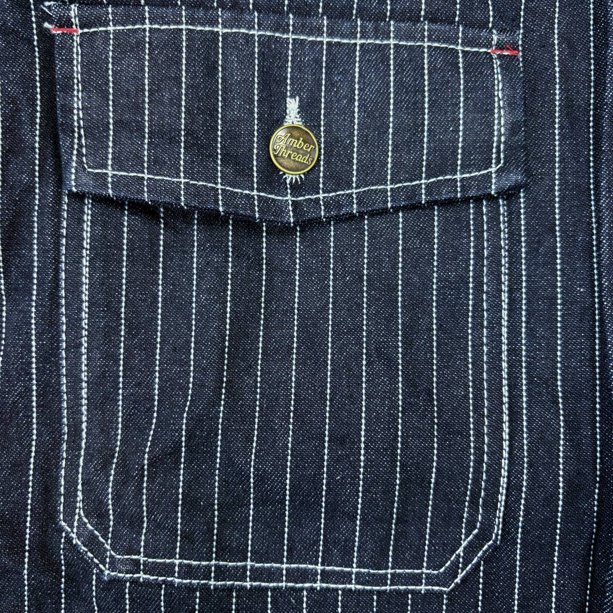 13オンス ヒッコリーデニム カバーオールジャケット/ Hickory Coverall Jacket 【Amber Threads】