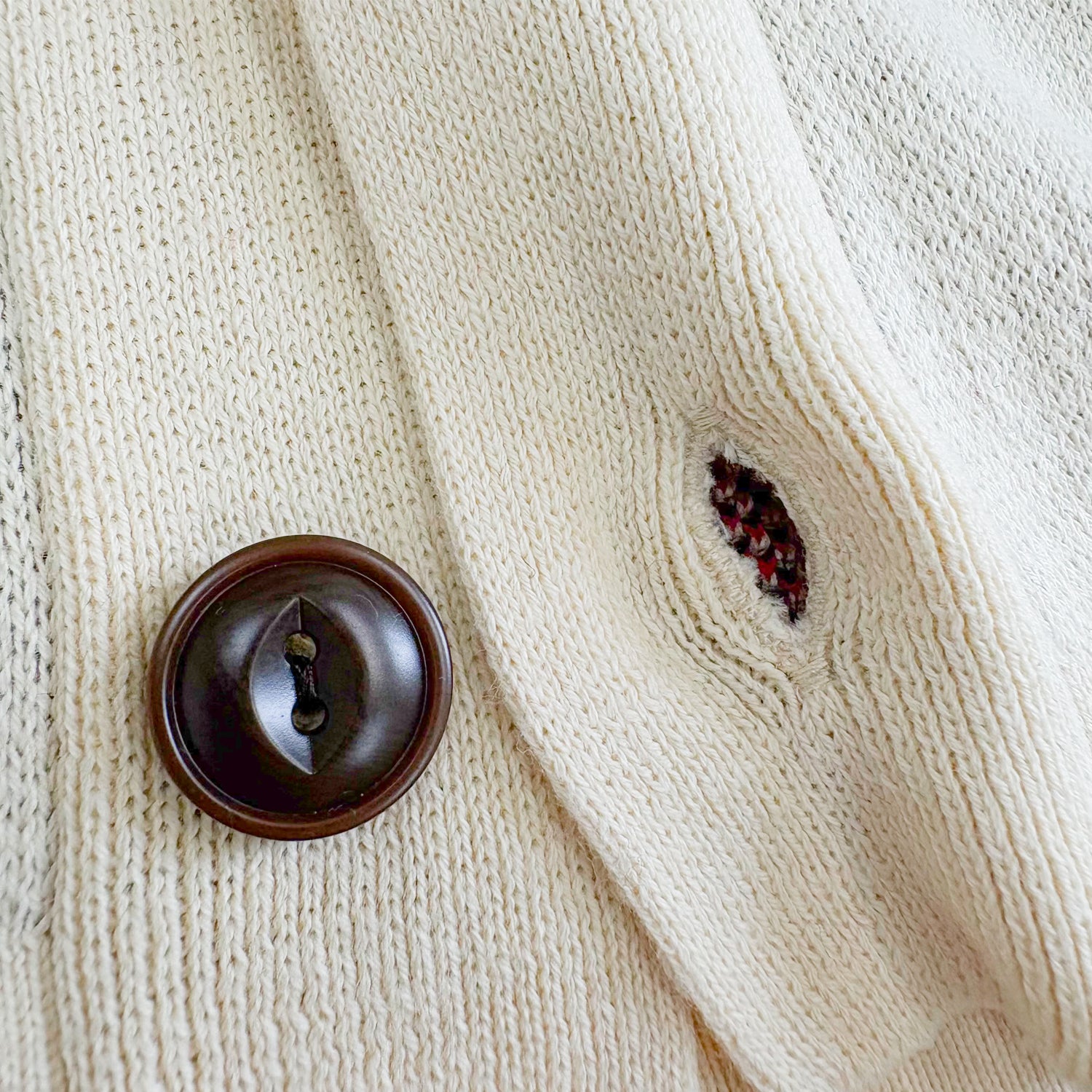 ネイティブ柄 コットンニットカーディガン / Native Cotton Knit Cardigan 【Amber Threads】