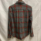 【中古】【古着】GEORGE チェック シャツ グレー Mサイズ