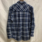【中古】【古着】MOOSE CREEK チェック シャツ ブルー XLTサイズ