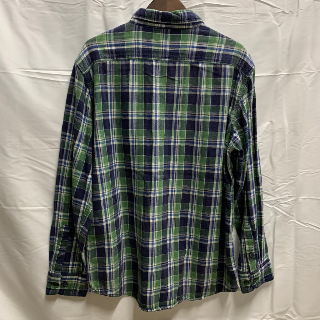 【中古】【古着】SONOMA LIFE+STYLE チェック シャツ ブルー Lサイズ