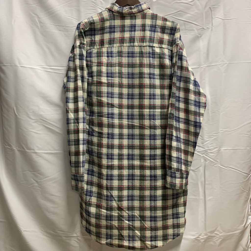【中古】【古着】COUNTRY チェック シャツ ホワイト 41/42サイズ