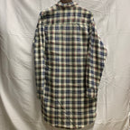 【中古】【古着】COUNTRY チェック シャツ ホワイト 41/42サイズ