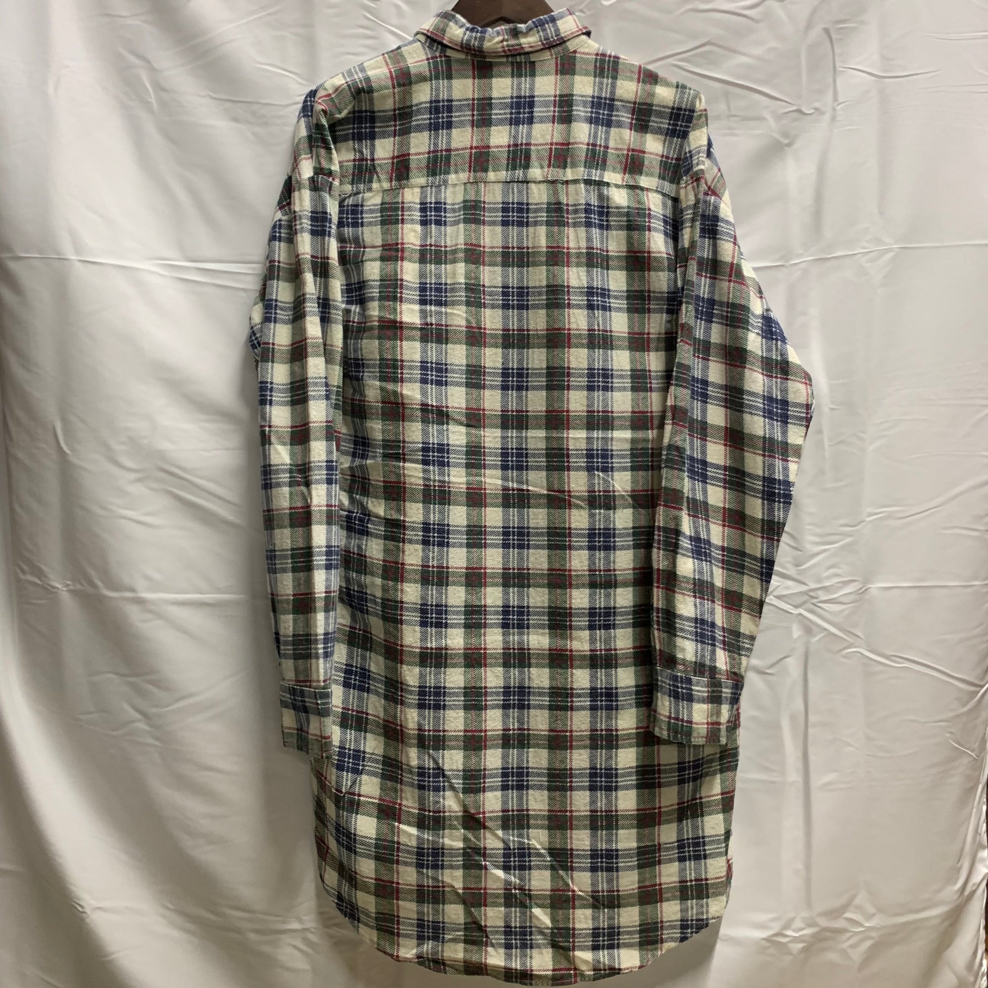 【中古】【古着】COUNTRY チェック シャツ ホワイト 41/42サイズ