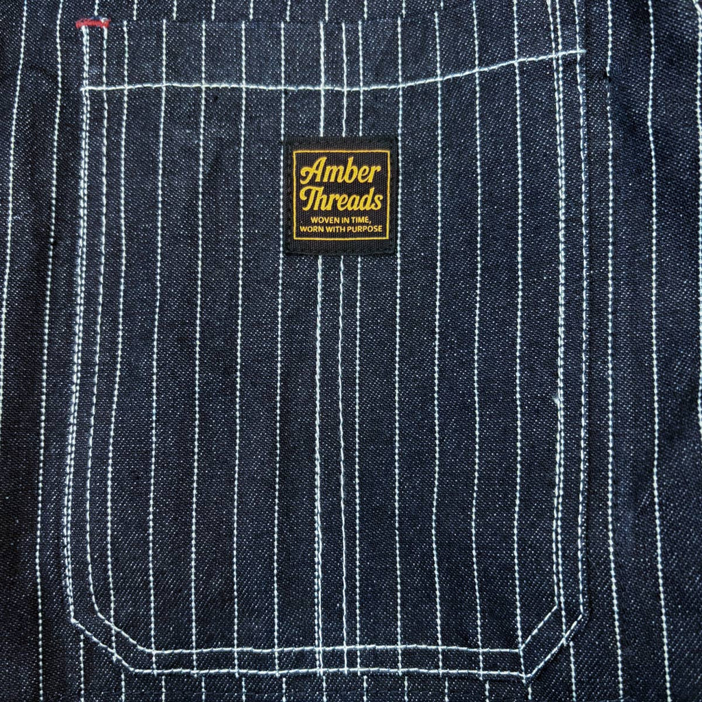 13オンス ヒッコリーデニム カバーオールジャケット/ Hickory Coverall Jacket 【Amber Threads】
