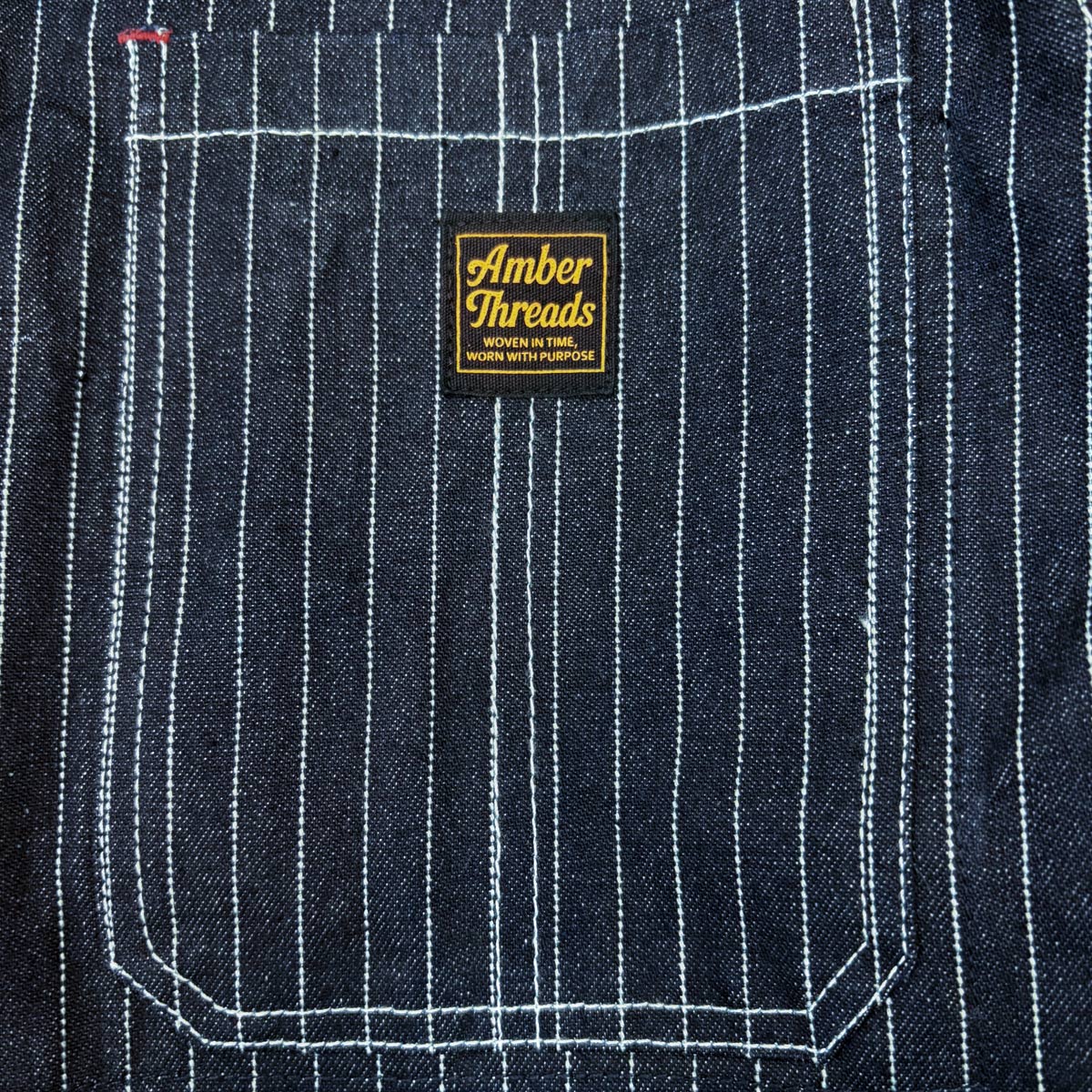 13オンス ヒッコリーデニム カバーオールジャケット/ Hickory Coverall Jacket 【Amber Threads】