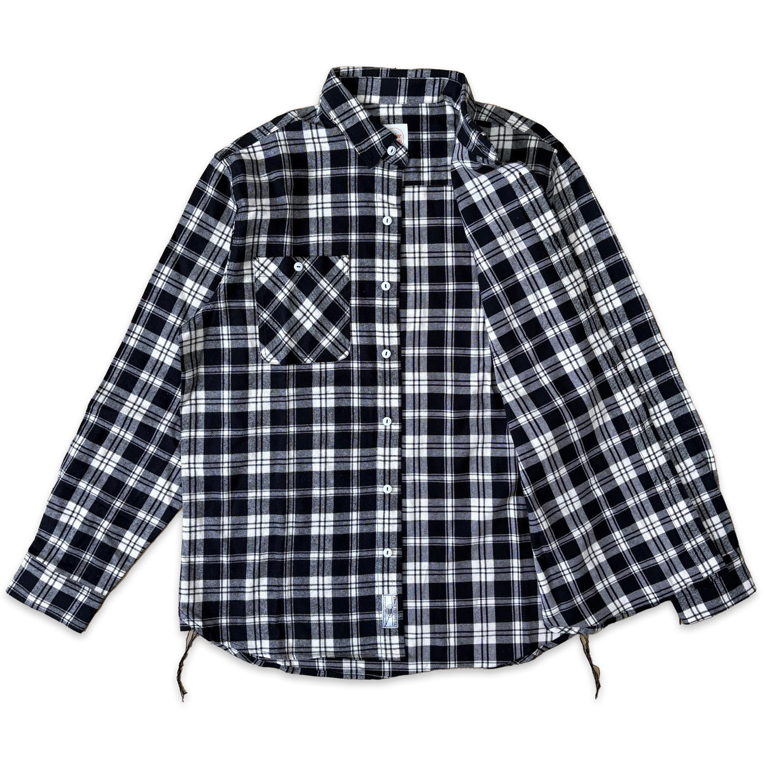 先染めコットン チェックフランネルワークシャツ / Cotton Flannel Check Shirt 【Amber Threads】