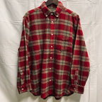 【中古】【古着】OLD NAVY チェック シャツ レッド×アイボリー Lサイズ