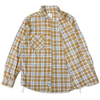 先染めコットン チェックフランネルワークシャツ / Cotton Flannel Check Shirt 【Amber Threads】