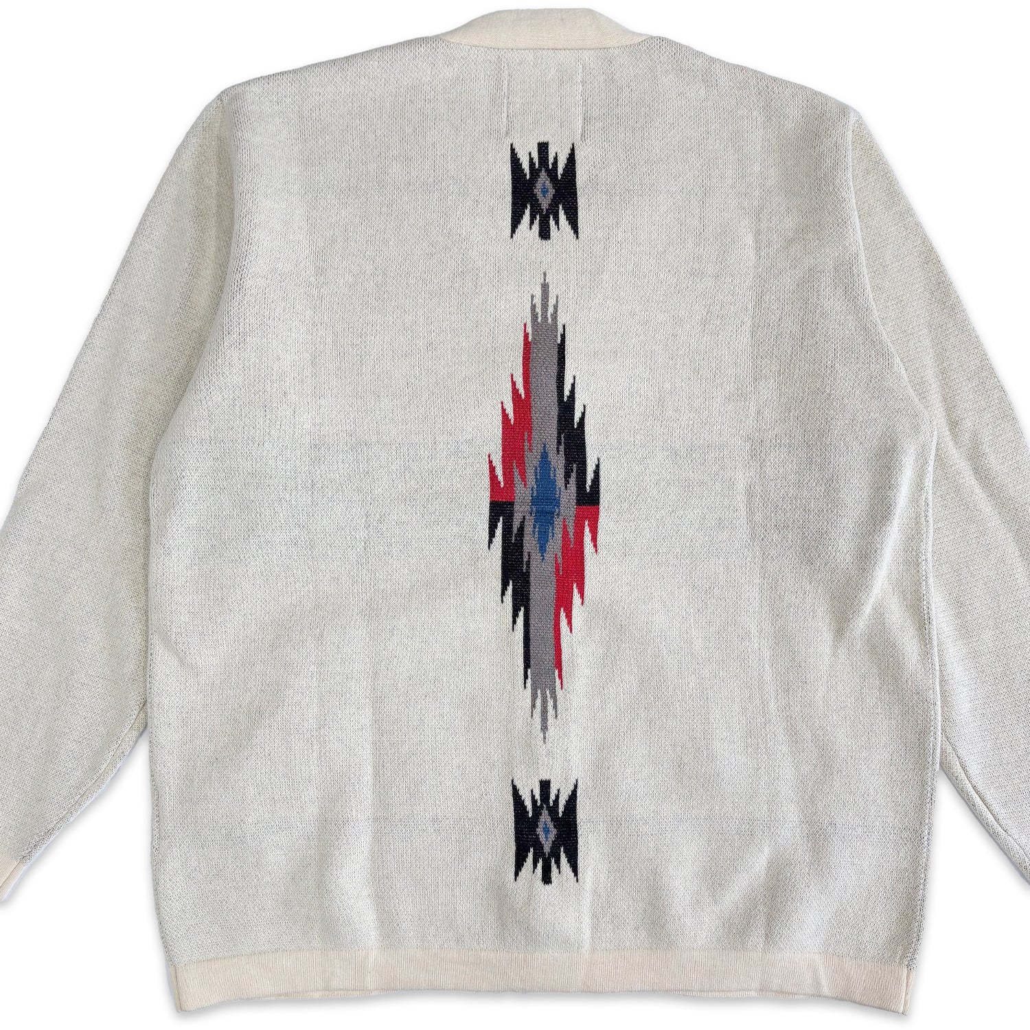 ネイティブ柄 コットンニットカーディガン / Native Cotton Knit Cardigan 【Amber Threads】