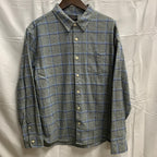 【中古】【古着】JACHS NY チェック シャツ グレー×ブルー×ホワイト Lサイズ