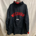 【中古】【古着】BOATHOUSE SPORTS ロゴ ナイロンプルオーバージャケット ブラック XX-LARGEサイズ