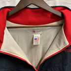【中古】【古着】TOPSHOP カラーブロック ナイロンフルジップジャケット ブラック×ホワイト×イエロー Mサイズ