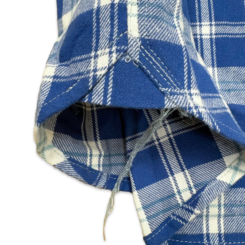 先染めコットン チェックフランネルワークシャツ / Cotton Flannel Check Shirt 【Amber Threads】