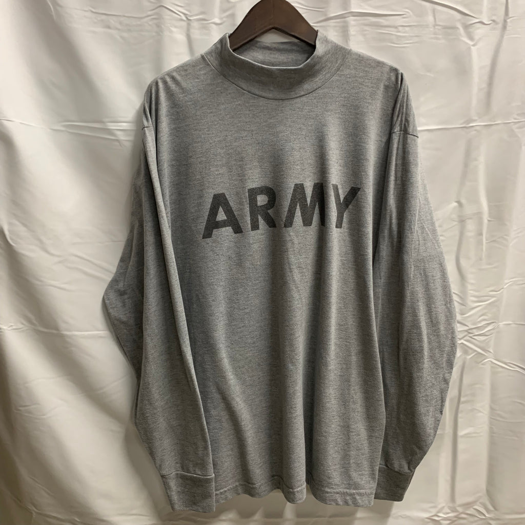 【中古】【古着】プリント L/S カットソー グレー Lサイズ