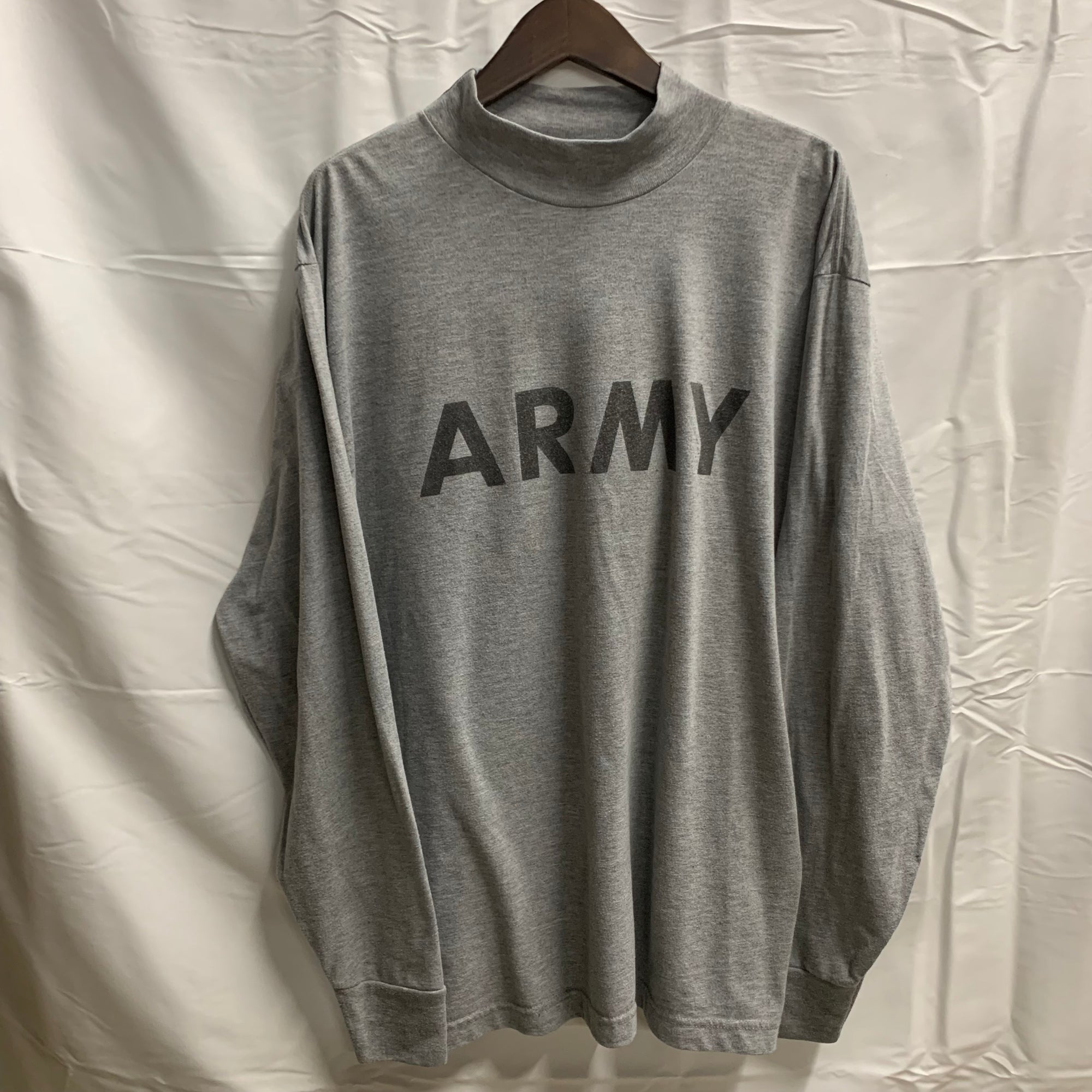 【中古】【古着】プリント L/S カットソー グレー Lサイズ