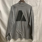 【中古】【古着】プリント L/S カットソー グレー Lサイズ