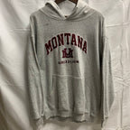 【中古】【古着】Old Varsity Brand ロゴ プルオーバーパーカー グレー Lサイズ