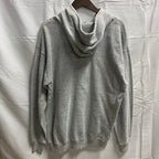 【中古】【古着】Old Varsity Brand ロゴ プルオーバーパーカー グレー Lサイズ