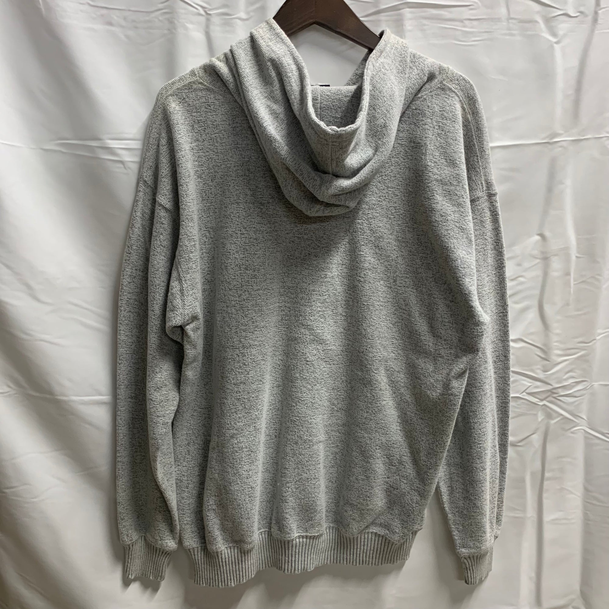 【中古】【古着】Old Varsity Brand ロゴ プルオーバーパーカー グレー Lサイズ